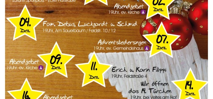 „Lebendiger Adventskalender 2015“ in Bottenhorn